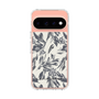 スリムプロテクションケース［ LAGUNAMOON - ボタニカルジャガード - White×Black ］