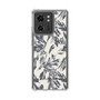 スリムプロテクションケース［ LAGUNAMOON - ボタニカルジャガード - White×Black ］