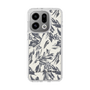 スリムプロテクションケース［ LAGUNAMOON - ボタニカルジャガード - White×Black ］