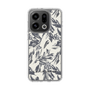 スリムプロテクションケース［ LAGUNAMOON - ボタニカルジャガード - White×Black ］