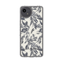 スリムプロテクションケース［ LAGUNAMOON - ボタニカルジャガード - White×Black ］