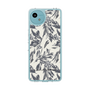 スリムプロテクションケース［ LAGUNAMOON - ボタニカルジャガード - White×Black ］