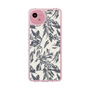 スリムプロテクションケース［ LAGUNAMOON - ボタニカルジャガード - White×Black ］