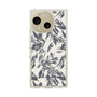 スリムプロテクションケース［ LAGUNAMOON - ボタニカルジャガード - White×Black ］
