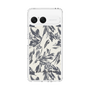 スリムプロテクションケース［ LAGUNAMOON - ボタニカルジャガード - White×Black ］