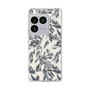 スリムプロテクションケース［ LAGUNAMOON - ボタニカルジャガード - White×Black ］