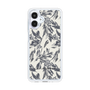 スリムプロテクションケース［ LAGUNAMOON - ボタニカルジャガード - White×Black ］