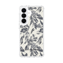 スリムプロテクションケース［ LAGUNAMOON - ボタニカルジャガード - White×Black ］
