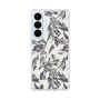 スリムプロテクションケース［ LAGUNAMOON - ボタニカルジャガード - White×Black ］