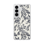 スリムプロテクションケース［ LAGUNAMOON - ボタニカルジャガード - White×Black ］