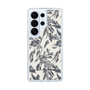 スリムプロテクションケース［ LAGUNAMOON - ボタニカルジャガード - White×Black ］