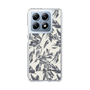 スリムプロテクションケース［ LAGUNAMOON - ボタニカルジャガード - White×Black ］