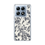 スリムプロテクションケース［ LAGUNAMOON - ボタニカルジャガード - White×Black ］
