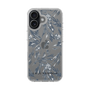 スリムプロテクションケース［ LAGUNAMOON - ボタニカルジャガード - Clear×Black ］