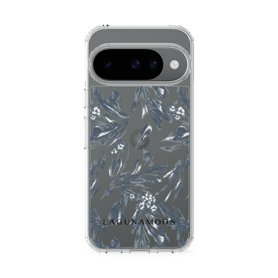 スリムプロテクションケース［ LAGUNAMOON - ボタニカルジャガード - Clear×Black ］