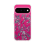 スリムプロテクションケース［ LAGUNAMOON - ボタニカルジャガード - Clear×Black ］