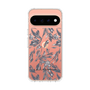 スリムプロテクションケース［ LAGUNAMOON - ボタニカルジャガード - Clear×Black ］