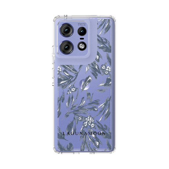 スリムプロテクションケース［ LAGUNAMOON - ボタニカルジャガード - Clear×Black ］