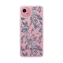 スリムプロテクションケース［ LAGUNAMOON - ボタニカルジャガード - Clear×Black ］