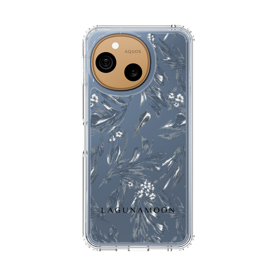 スリムプロテクションケース［ LAGUNAMOON - ボタニカルジャガード - Clear×Black ］