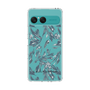 スリムプロテクションケース［ LAGUNAMOON - ボタニカルジャガード - Clear×Black ］