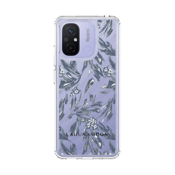 スリムプロテクションケース［ LAGUNAMOON - ボタニカルジャガード - Clear×Black ］