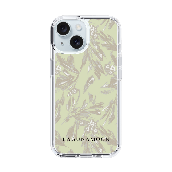 スリムプロテクションケース［ LAGUNAMOON - ボタニカルジャガード - White×Beige ］