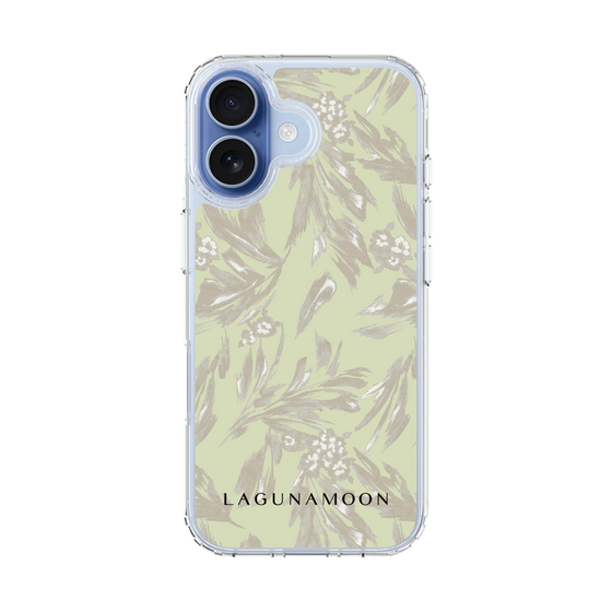 スリムプロテクションケース［ LAGUNAMOON - ボタニカルジャガード - White×Beige ］