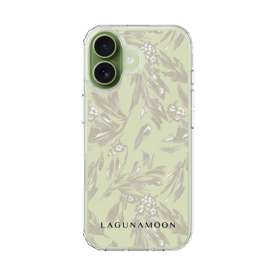 スリムプロテクションケース［ LAGUNAMOON - ボタニカルジャガード - White×Beige ］