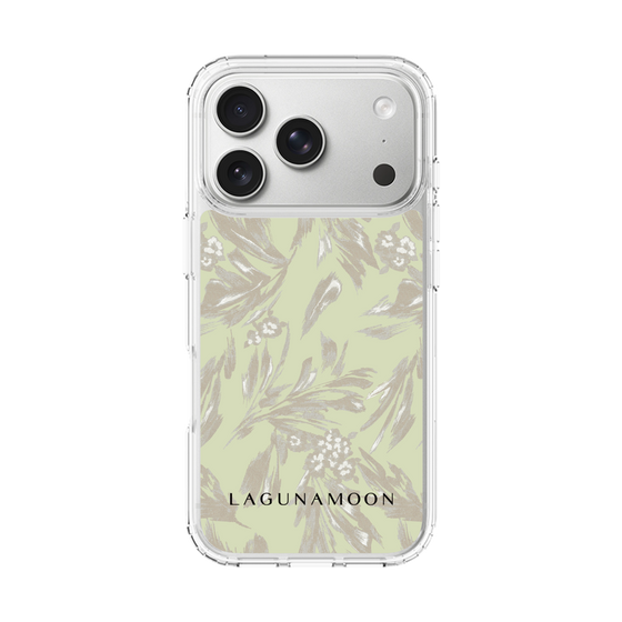 スリムプロテクションケース［ LAGUNAMOON - ボタニカルジャガード - White×Beige ］