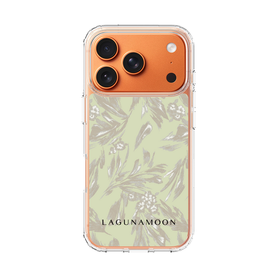 スリムプロテクションケース［ LAGUNAMOON - ボタニカルジャガード - White×Beige ］