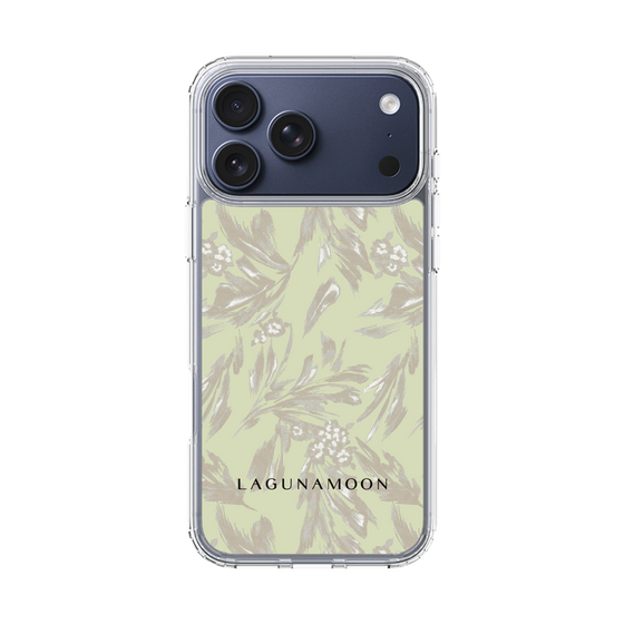 スリムプロテクションケース［ LAGUNAMOON - ボタニカルジャガード - White×Beige ］
