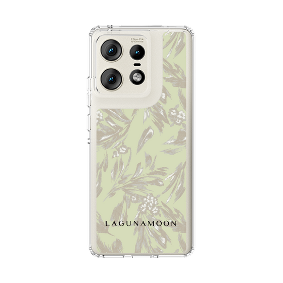スリムプロテクションケース［ LAGUNAMOON - ボタニカルジャガード - White×Beige ］