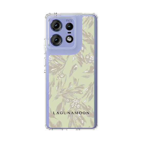 スリムプロテクションケース［ LAGUNAMOON - ボタニカルジャガード - White×Beige ］