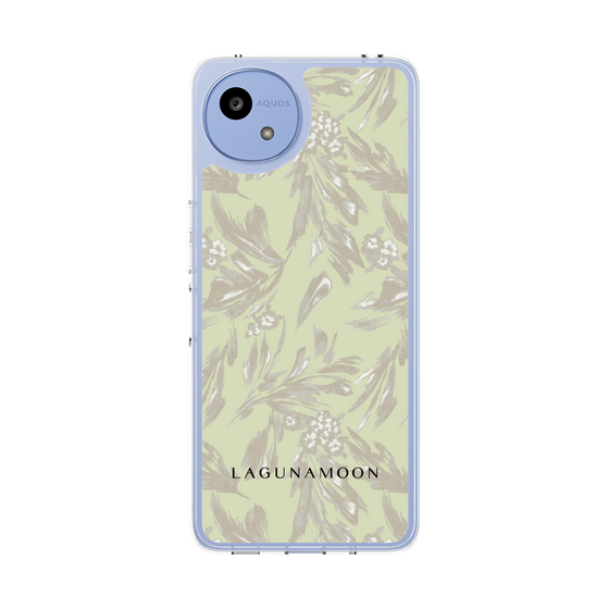 スリムプロテクションケース［ LAGUNAMOON - ボタニカルジャガード - White×Beige ］