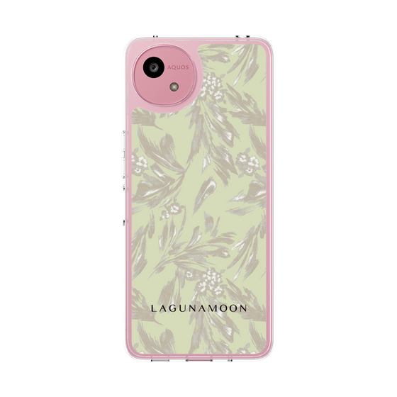 スリムプロテクションケース［ LAGUNAMOON - ボタニカルジャガード - White×Beige ］