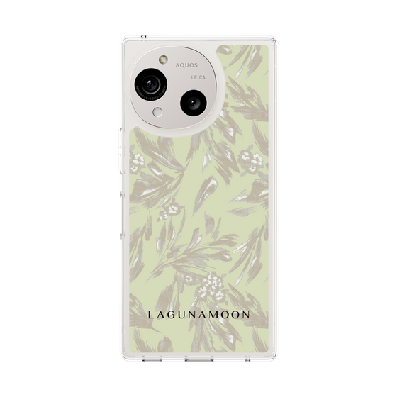 スリムプロテクションケース［ LAGUNAMOON - ボタニカルジャガード - White×Beige ］