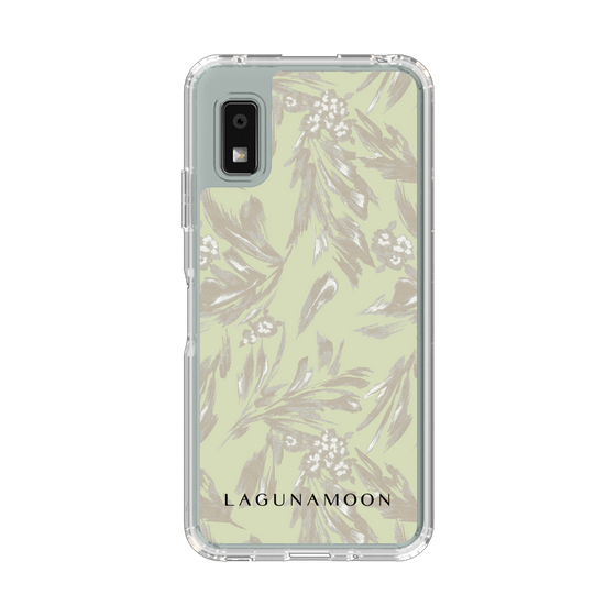 スリムプロテクションケース［ LAGUNAMOON - ボタニカルジャガード - White×Beige ］