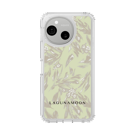 スリムプロテクションケース［ LAGUNAMOON - ボタニカルジャガード - White×Beige ］
