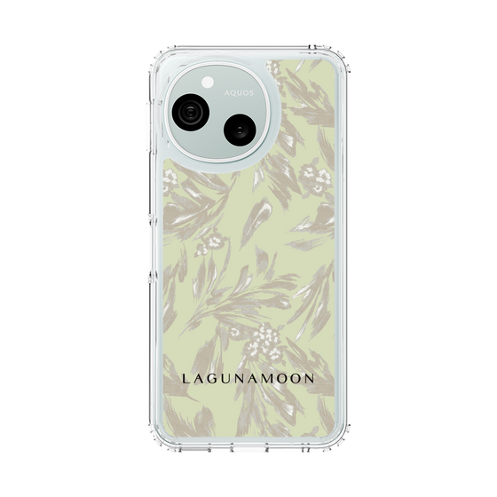 スリムプロテクションケース［ LAGUNAMOON - ボタニカルジャガード - White×Beige ］