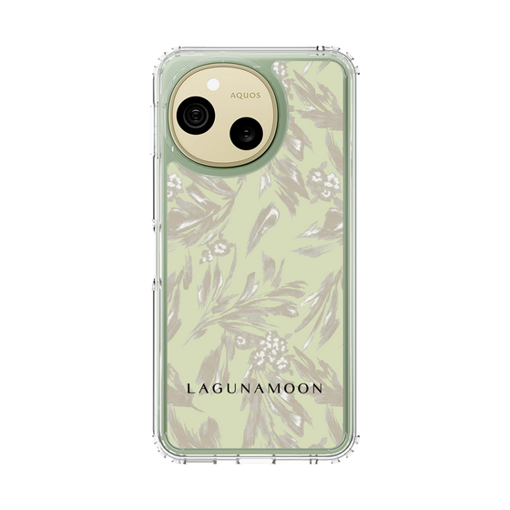 スリムプロテクションケース［ LAGUNAMOON - ボタニカルジャガード - White×Beige ］