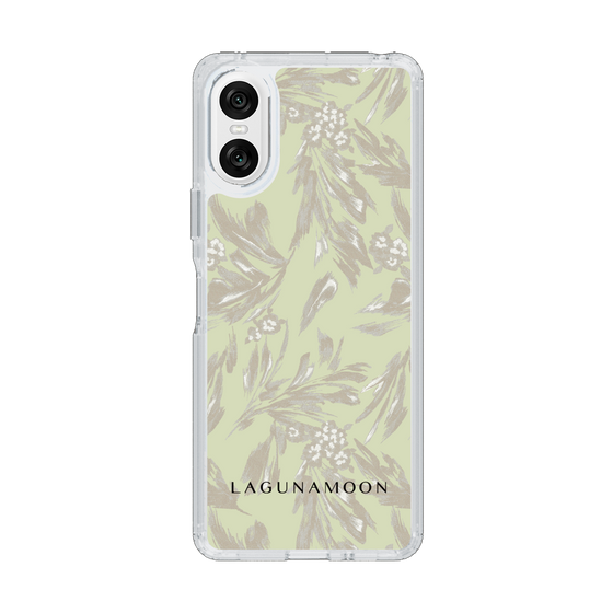 スリムプロテクションケース［ LAGUNAMOON - ボタニカルジャガード - White×Beige ］