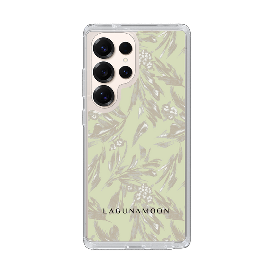 スリムプロテクションケース［ LAGUNAMOON - ボタニカルジャガード - White×Beige ］