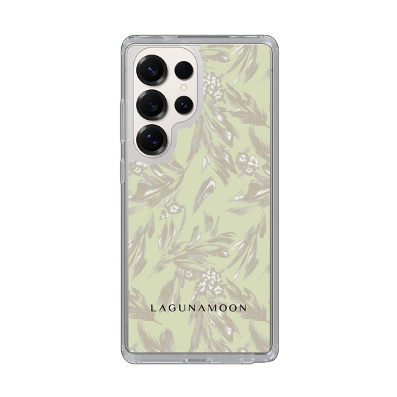 スリムプロテクションケース［ LAGUNAMOON - ボタニカルジャガード - White×Beige ］