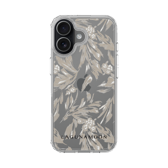 スリムプロテクションケース［ LAGUNAMOON - ボタニカルジャガード - Clear×Beige ］