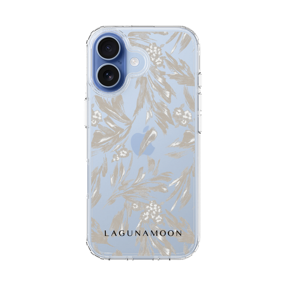 スリムプロテクションケース［ LAGUNAMOON - ボタニカルジャガード - Clear×Beige ］