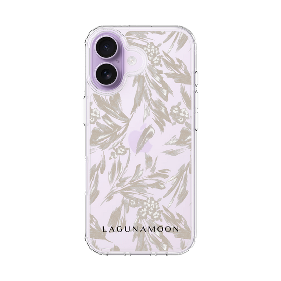 スリムプロテクションケース［ LAGUNAMOON - ボタニカルジャガード - Clear×Beige ］