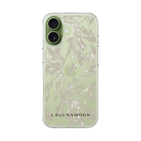 スリムプロテクションケース［ LAGUNAMOON - ボタニカルジャガード - Clear×Beige ］