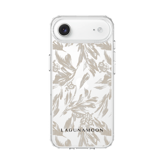 スリムプロテクションケース［ LAGUNAMOON - ボタニカルジャガード - Clear×Beige ］