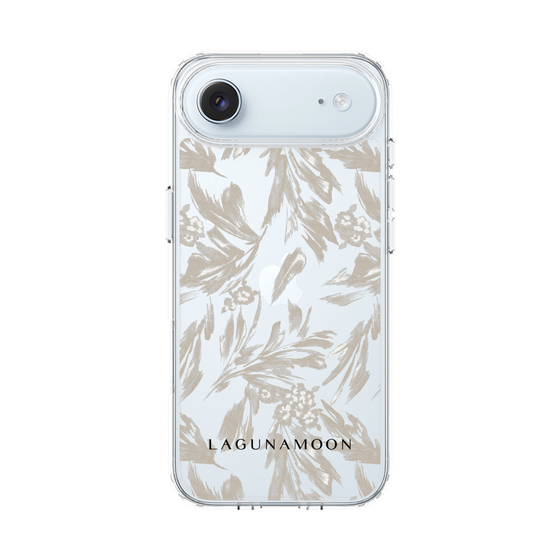 スリムプロテクションケース［ LAGUNAMOON - ボタニカルジャガード - Clear×Beige ］